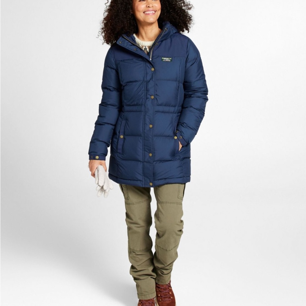 Navy Hooded Puffer Coat